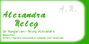 alexandra meleg business card